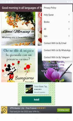 Good morning in all languages of the world android App screenshot 16