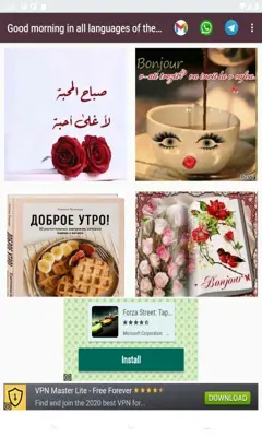 Good morning in all languages of the world android App screenshot 17