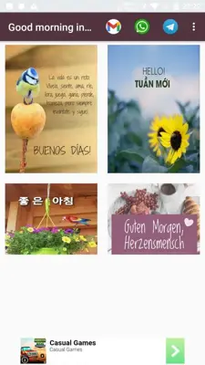 Good morning in all languages of the world android App screenshot 1