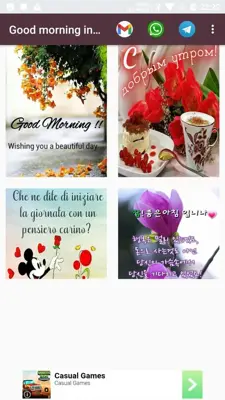 Good morning in all languages of the world android App screenshot 2